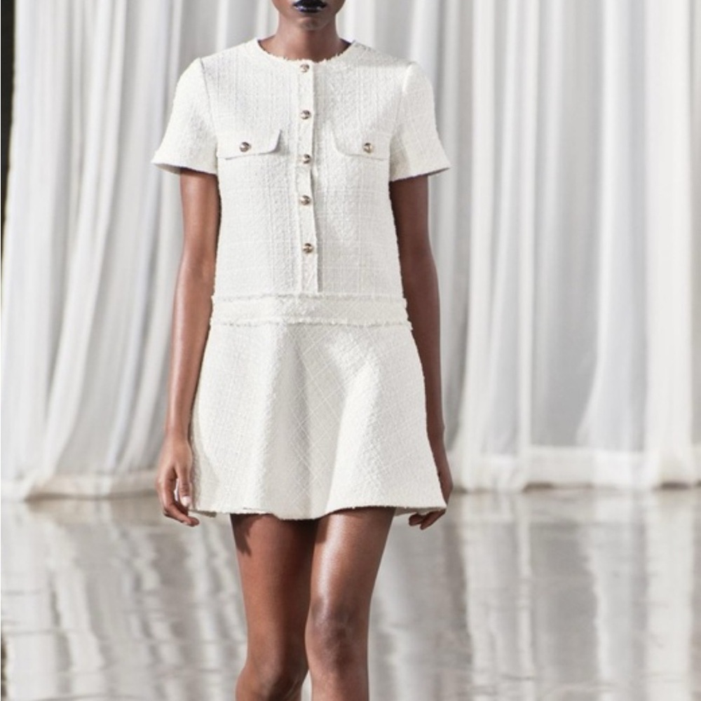 Zara White Mini Dress